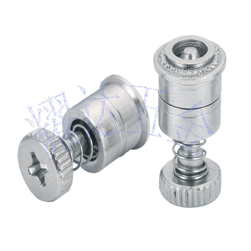 Captive Panel Screw, Screw Head, Spring-loaded, Self-Clinching - Unified Type PF7M